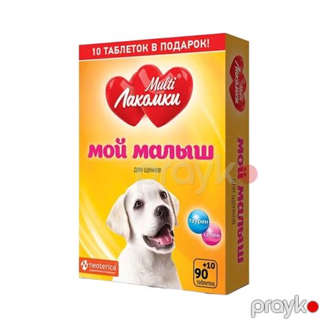 Qida əlavəsi MultiЛакомки Мой малыш, küçüklər üçün, taurin+selen, 100 əd — Bakı