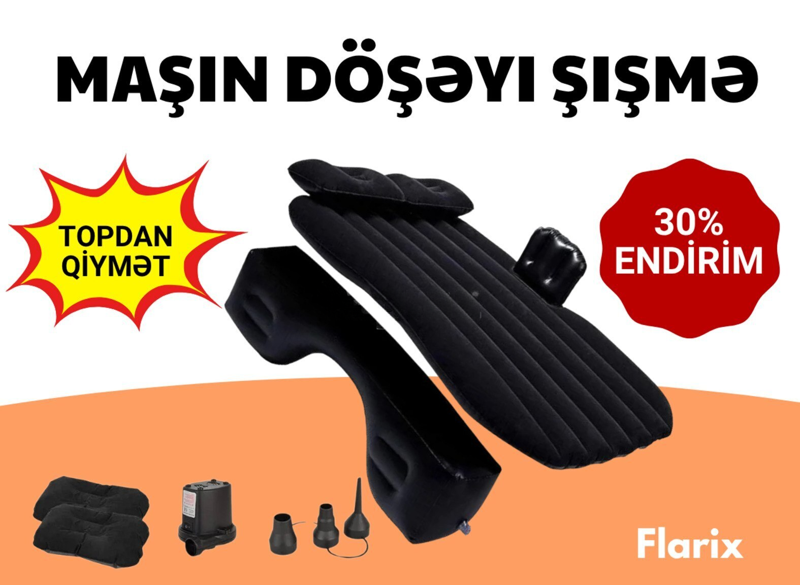 Avtomobil üçün şişmə döşək