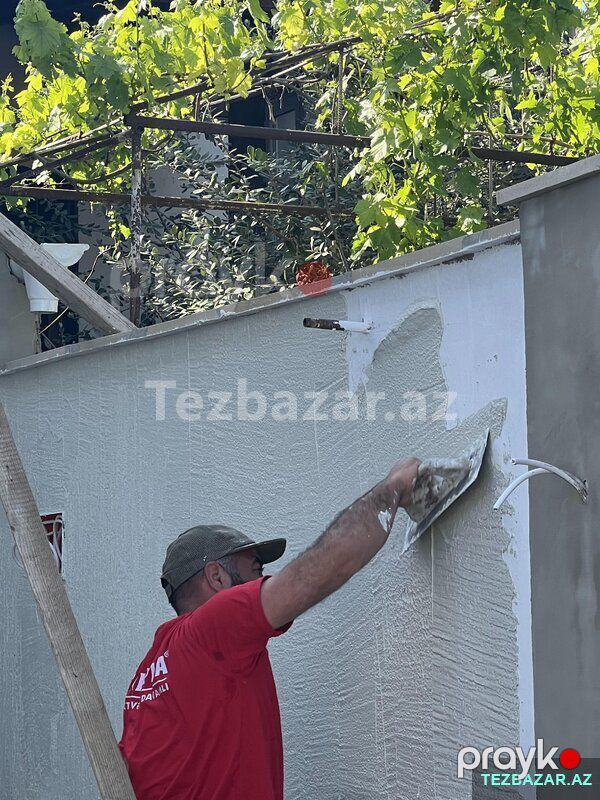 Fasad İşləri – Tarsofka və Silikonlu Boya — Fasad işləri, Bakı (9)