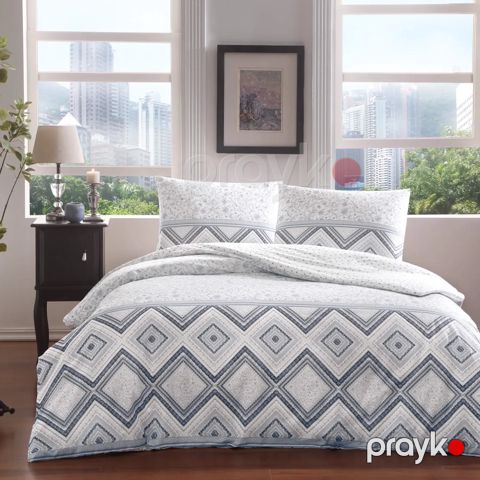 Yataq dəsti Tac Ranforce Perry, yorğan üzü 160x220 sm, mələfə 180x260 sm, yastıq üzü 50x70 sm, birnəfərlik, pambıq, lacivert - 8682475116121 — Bakı