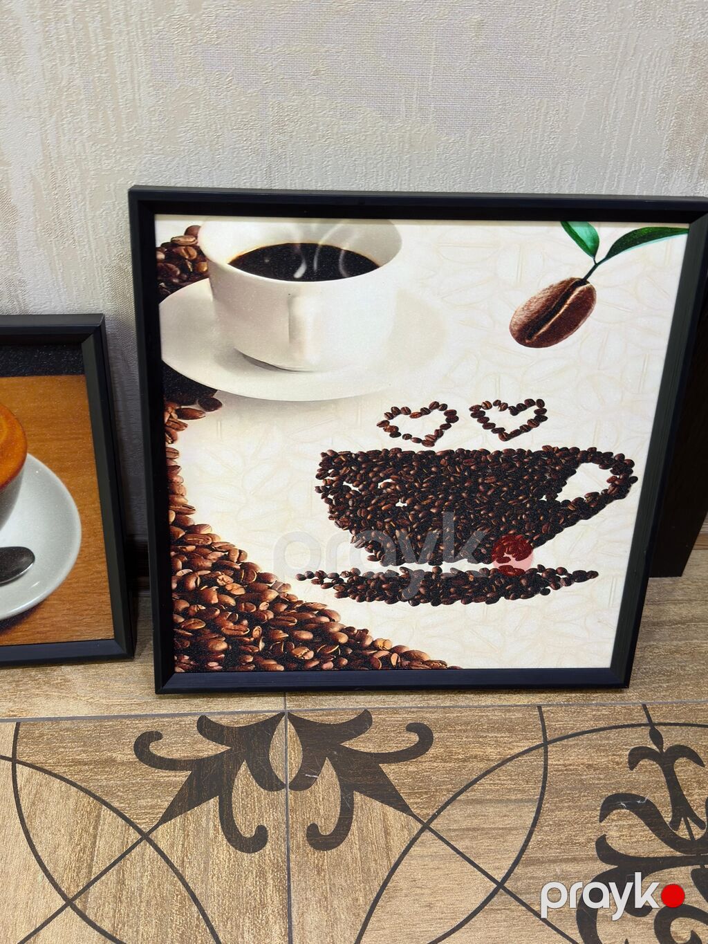 Kofe mövzulu divar rəsmləri – 3 ədəd dəst - Mövzu: isti espresso — Şəkillər, plakatlular və çərçivələr, Bakı (2)