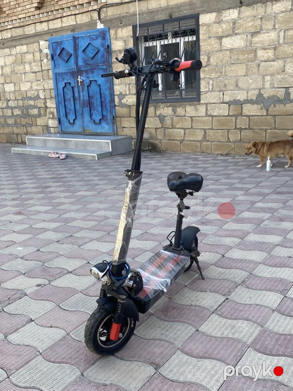 Elektrikli skuter – oturacaqlı, güclü batareya bloku və iri gövdə — Skuterlər, Beyləqan (4)