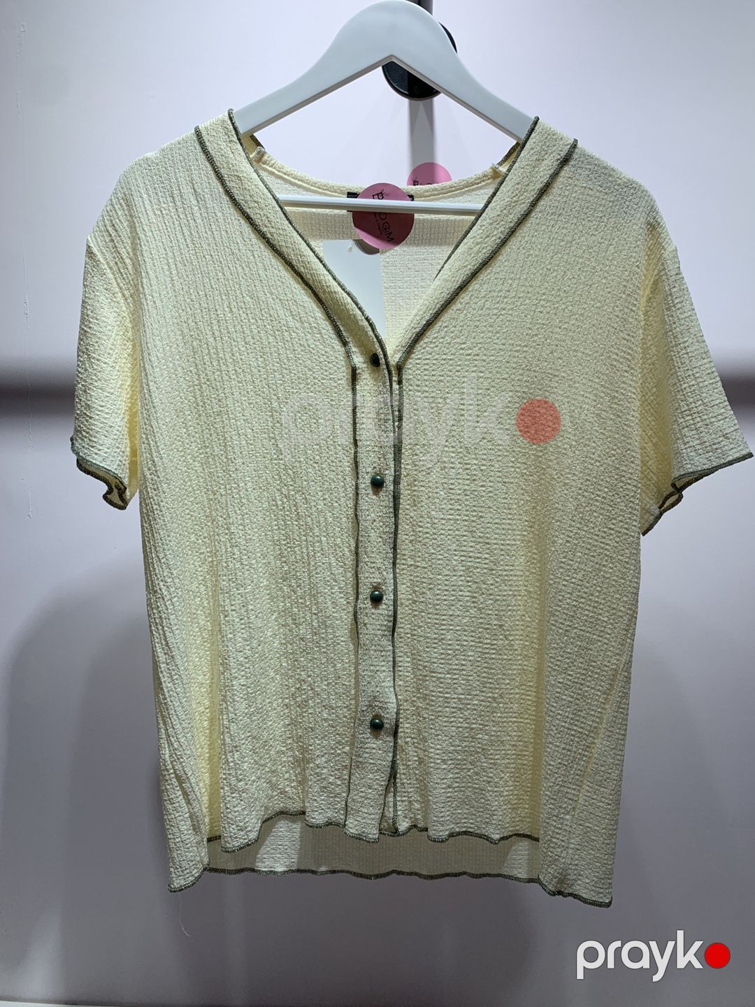 Şalvarlı pijama dəsti 01.00029, yaşıl/krem, poliester/viskoz, ölçü S/M — Mallar, Bakı (2)
