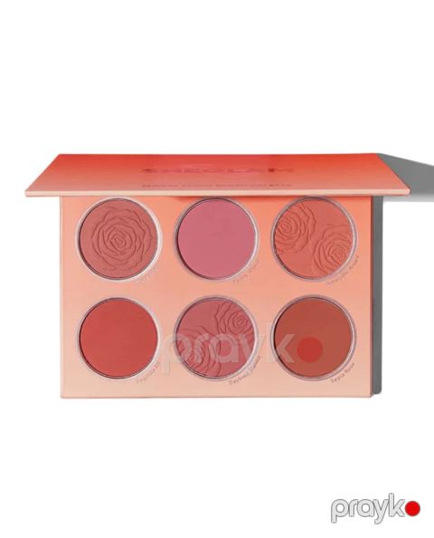 Makiyaj üçün ənlik paleti Sheglam Floral Flush, 6 rəng — Bakı