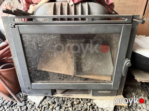 Nordflam odun sobası – şüşə qapılı ocaq əlavə bloku - Marka/model — Bakı