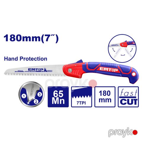 Qatlanan mişar Emtop, 180 mm EHASF1801 — Bakı