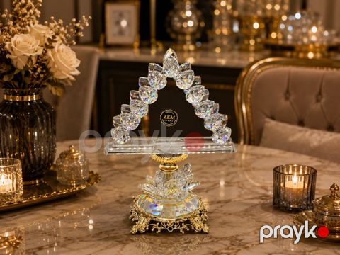 Salfet qabı Crystal Zem, şüşə, qızılı, şəffaf — Bakı
