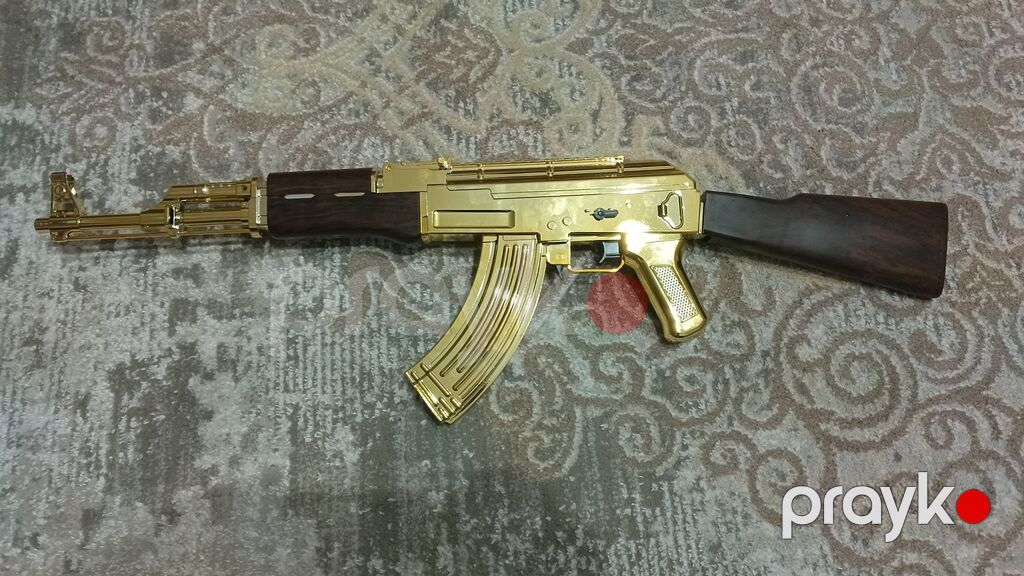 Məhsul: Elektrik oyuncağı – AK47 1:1 “Golden” (GM-03) - Ölçü: Tam — Oyuncaq silahları, Masazır (4)