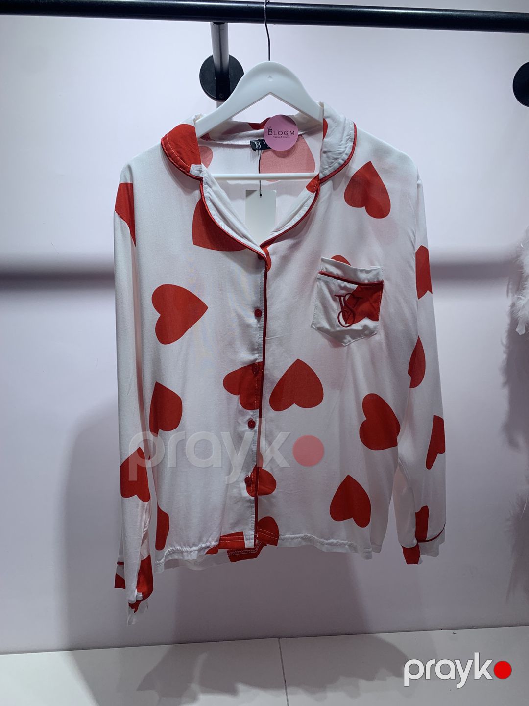 Qadınlar üçün şalvarlı pijama dəsti N-02, ağ, pambıq, ölçü XL — Mallar, Bakı (3)