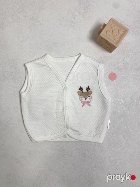 Jilet qızlar üçün 2839317, ağ, pambıq, ölçü 9-12 ay — Bakı