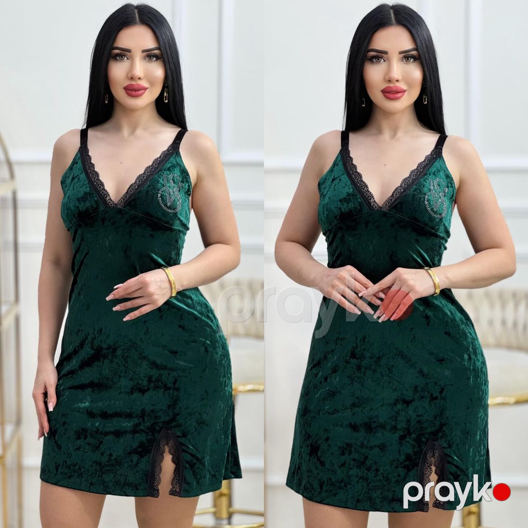 Kombinasiya qadınlar üçün AB1, tünd yaşıl, velür, ölçü M — Mallar, Bakı (2)