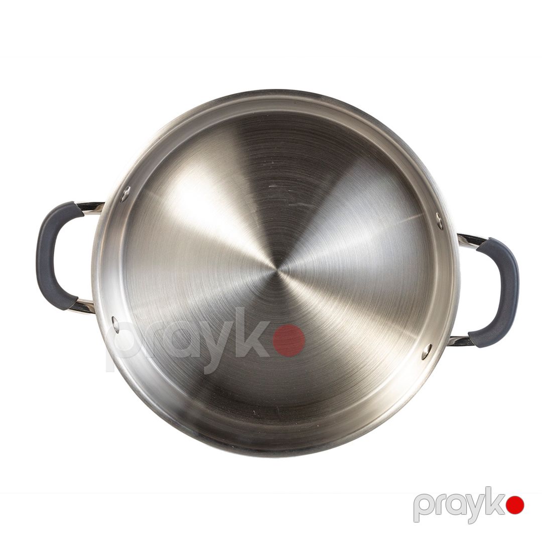 Qazan Danny Home, 36.5x27.5x10 sm, 3 l, paslanmayan polad/şüşə, gümüşü/şəffaf — Mallar, Bakı (3)