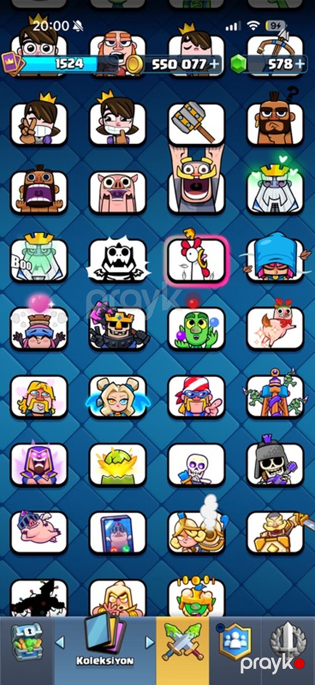 Clash Royale hesabı - Kupa Yolu: 8561 kupa, 22-ci Arena - Aşamalı — Şəxsi əşyalar, Bakı (2)