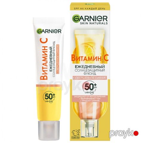 Üz üçün fluid Garnier Skin Naturals Tonlaşdırıcı Vitamin С SPF-50 50 ml — Bakı