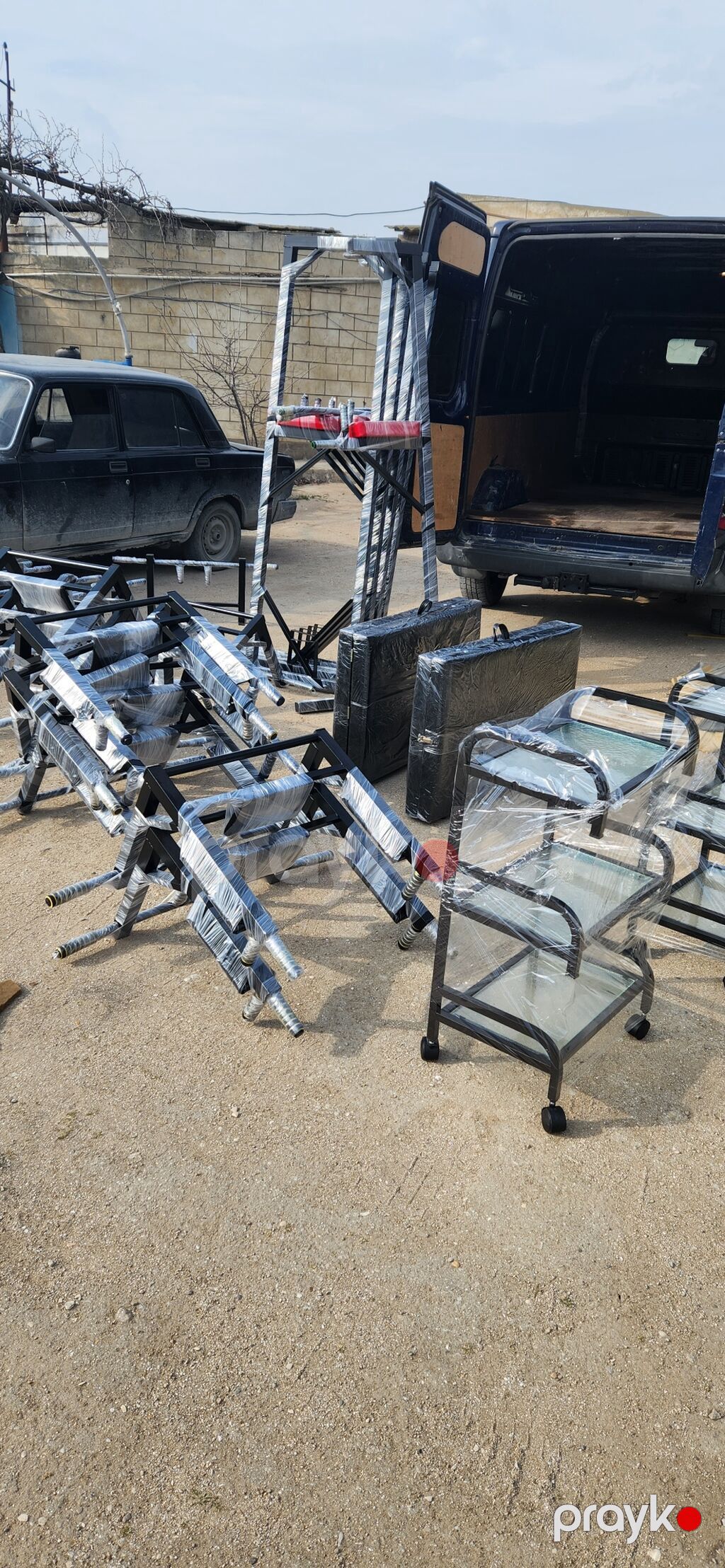 Təkərli 3 rəfli servis/utility arabası - Təyinat: gözəllik salonu — Ticarət vəzn-səbətləri, Bakı (3)