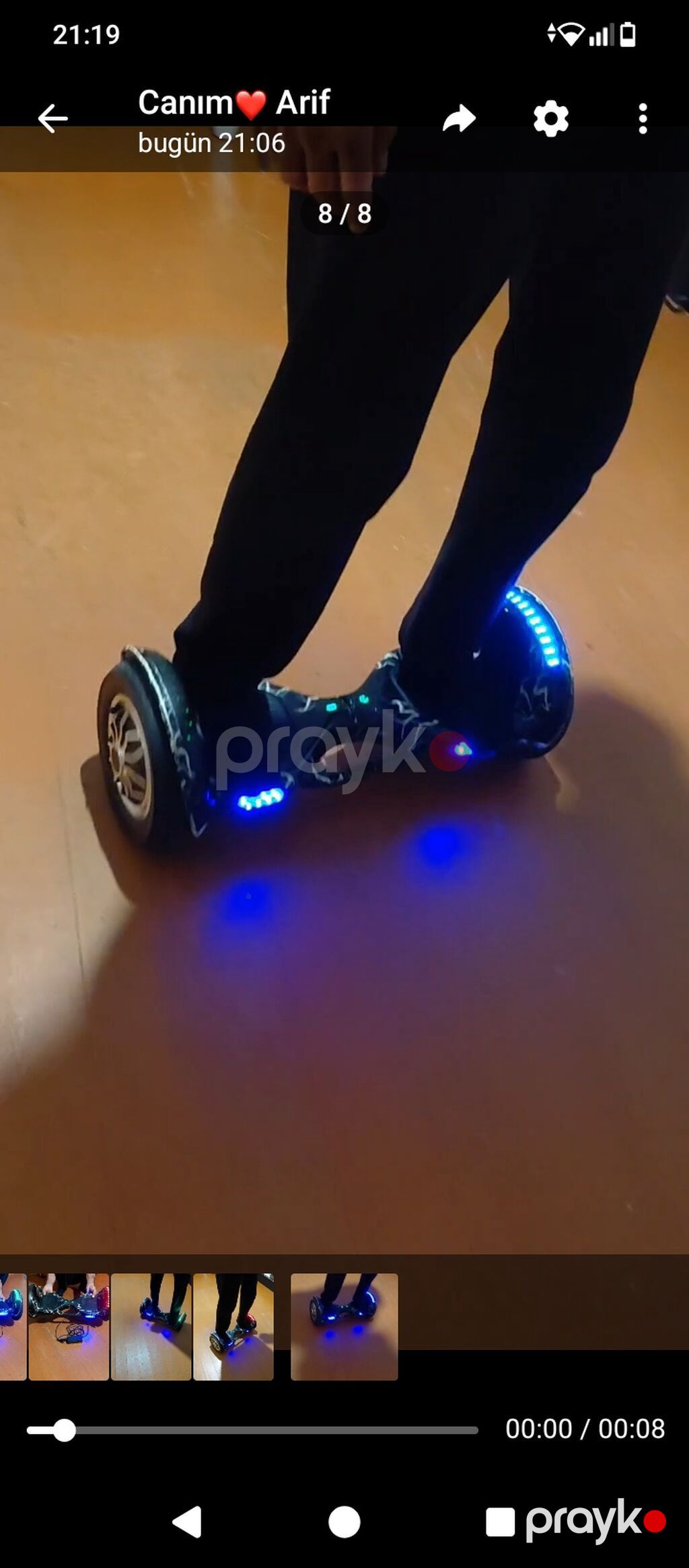Elektrik hoverboard (özüntarazlayan skuter) Yaxşı vezyetde akmulaytir — Hiroskopler, Bakı (5)