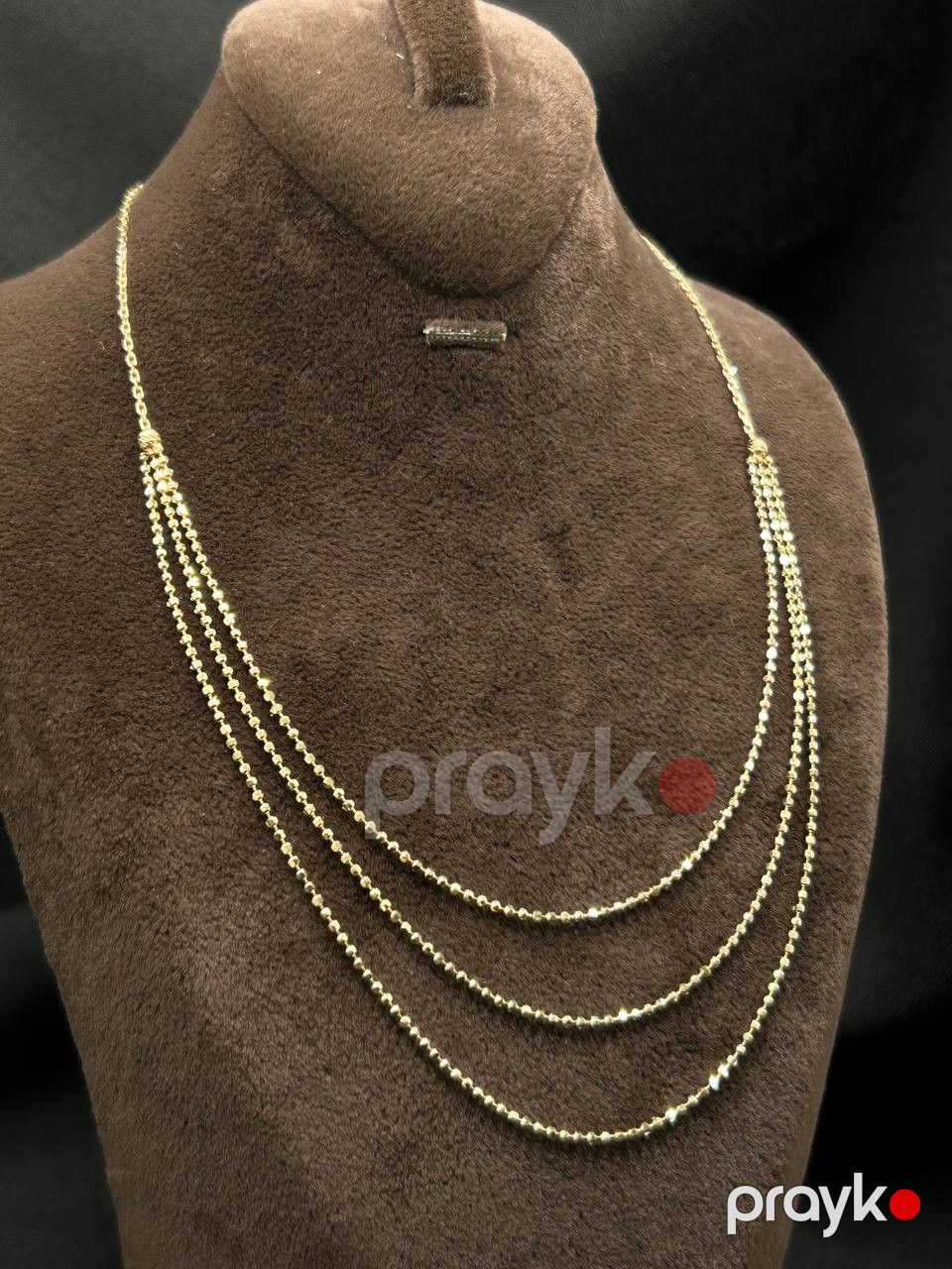 Qadın boyunbağı as 004, qızıl 585 əyar — Mallar, Bakı (2)