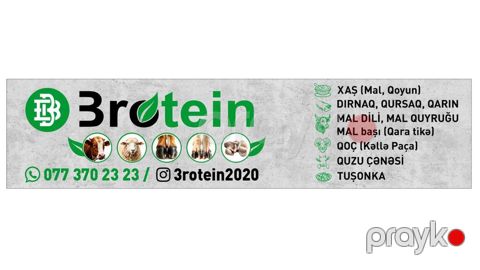 Brotein – ət və subproduktlar üzrə çeşidli təkliflər: - Xaş üçün — Gəncə