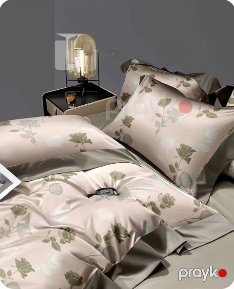 Yataq dəsti Annaberry Saten, döşək örtüyü 240x260 sm, yorğan üzü 200x220 sm, yastıq üzü 50x70 sm 2 əd, ikinəfərlik, satin — Bakı