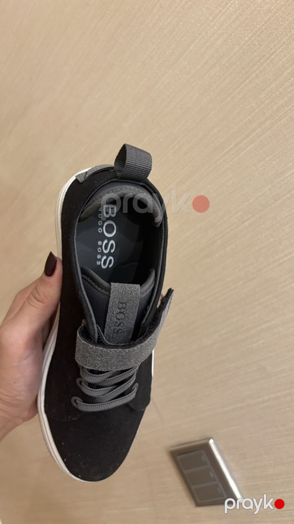 Hugo Boss uşaq krossovkası -original - Rəng: qara üst, boz detal və — Uşaq ayakkabısı, Bakı (4)