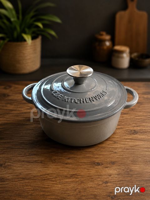 Qazan Kitchenware 0446, çuqun, 4200 ml, 22 sm — Bakı
