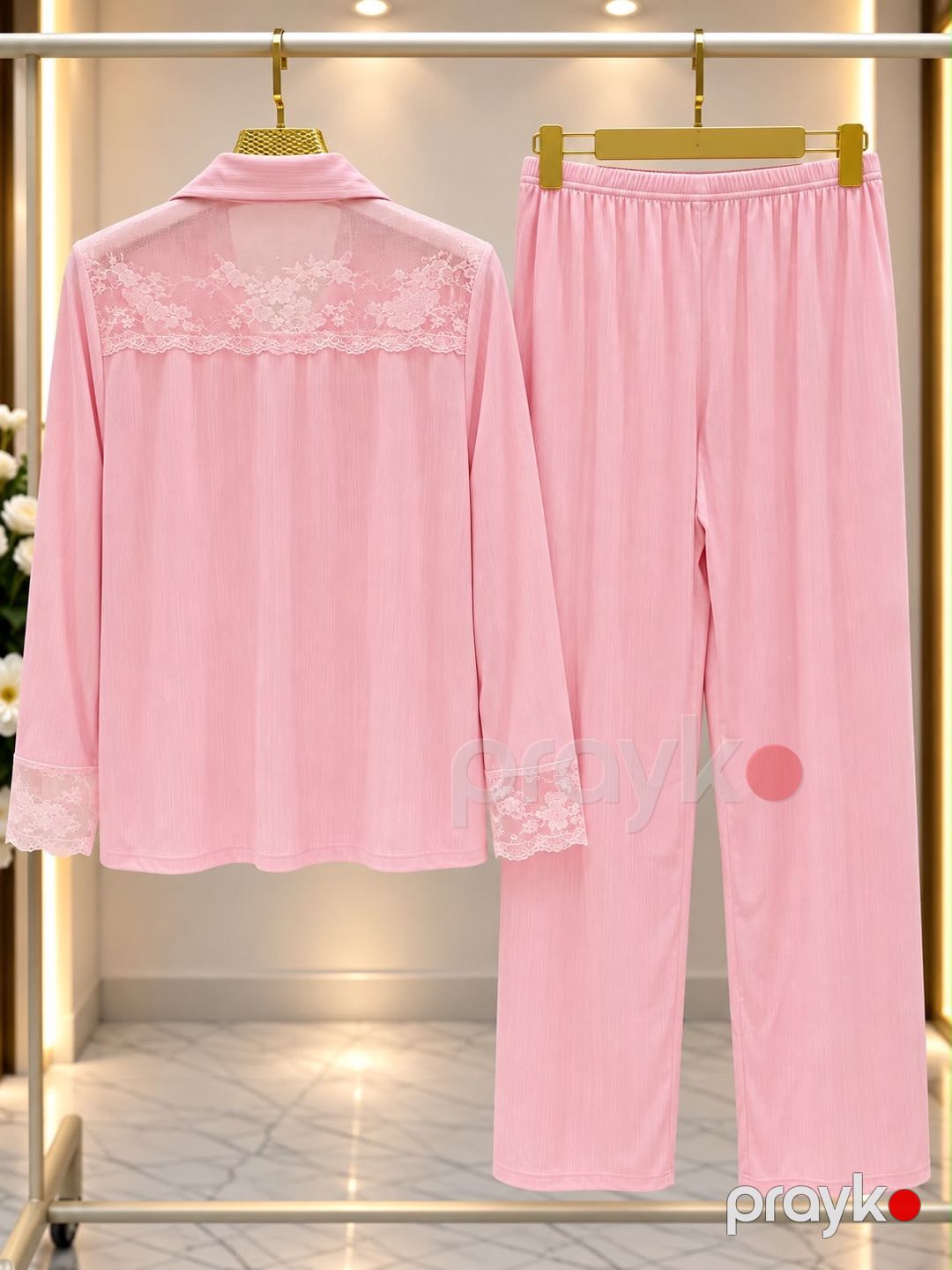 Şalvarlı pijama dəsti, Qara, Makaronka, ölçü M — Mallar, Bakı (2)