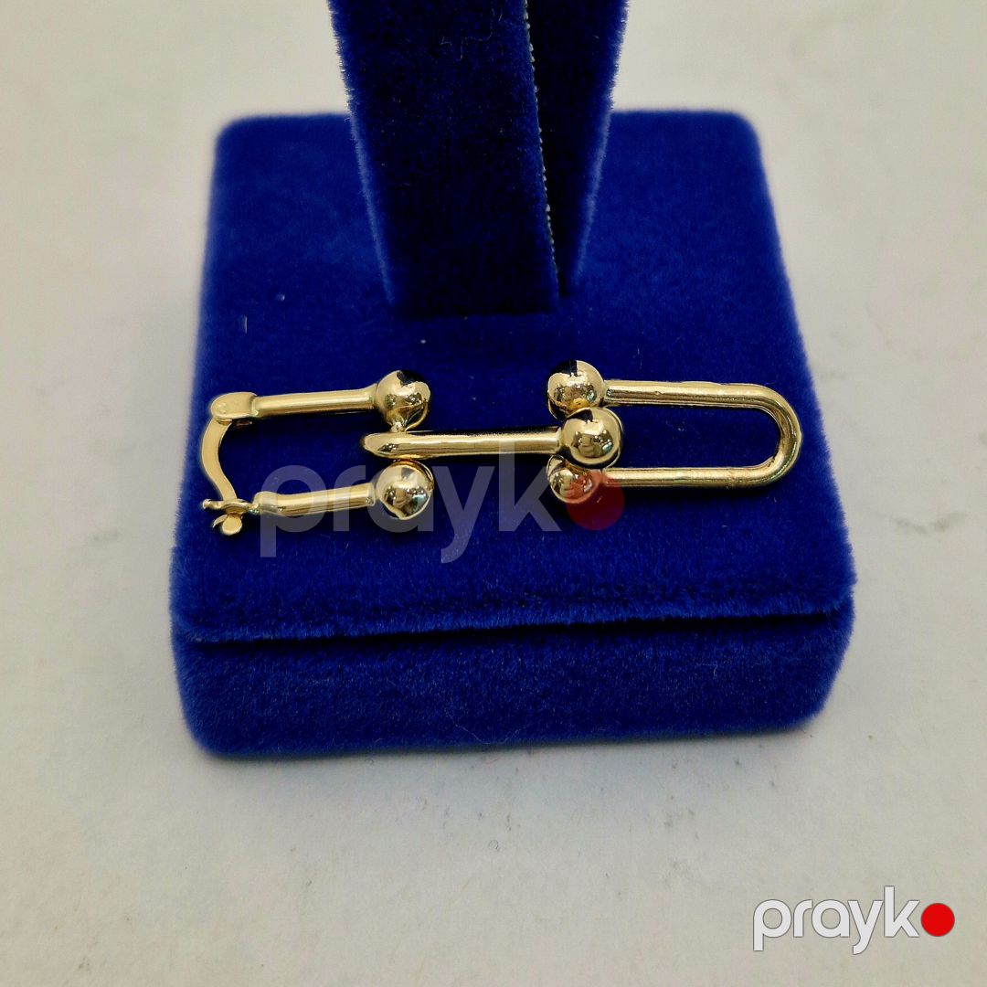 Sırğa qadınlar üçün Azgold 10464, qızıl 585 əyar VJ970184 No Brand — Mallar, Bakı (2)