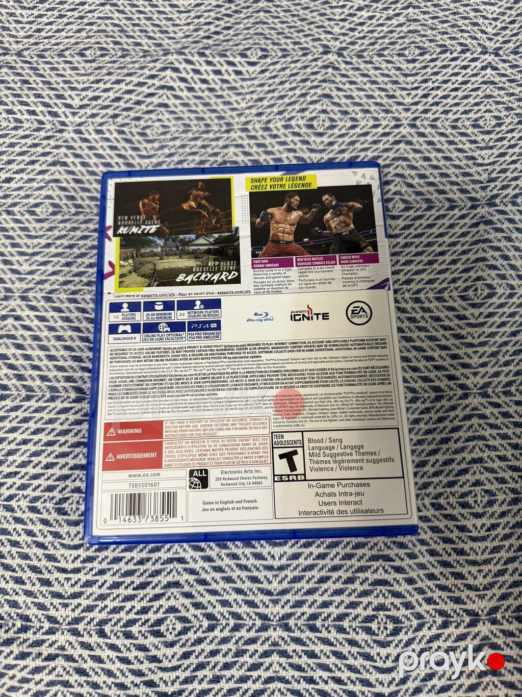 Ufc 4. Oyun ideal veziyyetdedir, qiymet sondur, barter yoxdur — Oyun konsolları, Bakı (2)