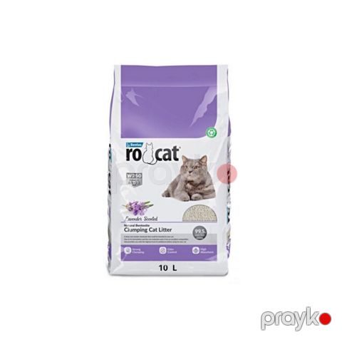 Topalaşan doldurucu Ro Cat Clumping Cat Litter pişiklər üçün, lavanda ətiri ilə, 10 l — Bakı