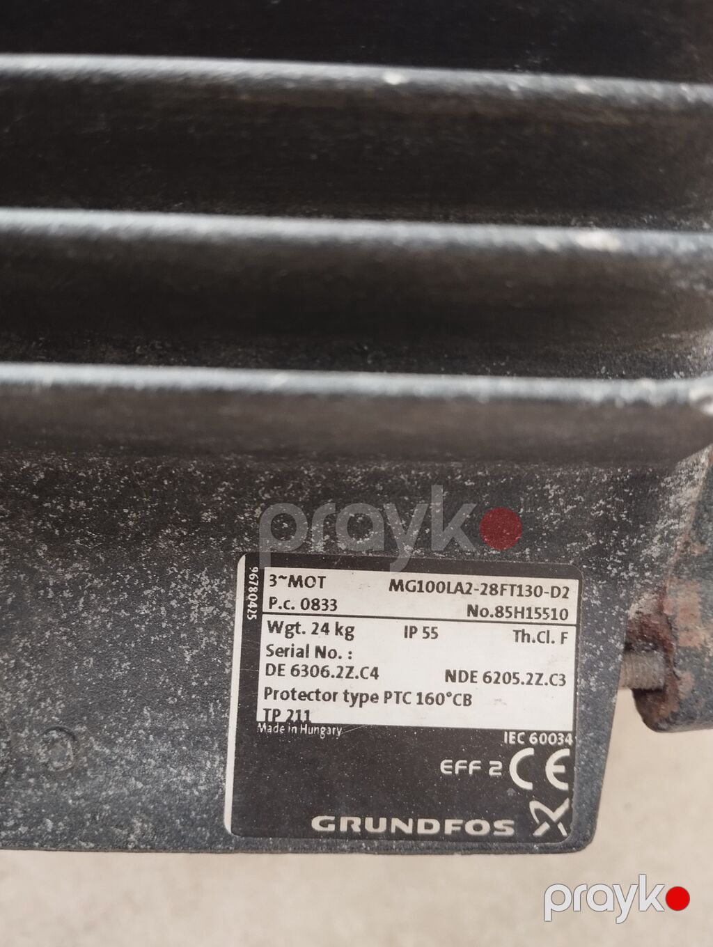 Grundfos sənaye elektrik mühərriki Model: MG100LA2-28FT130-D2 (3 — Mühərriklər, Bakı (2)