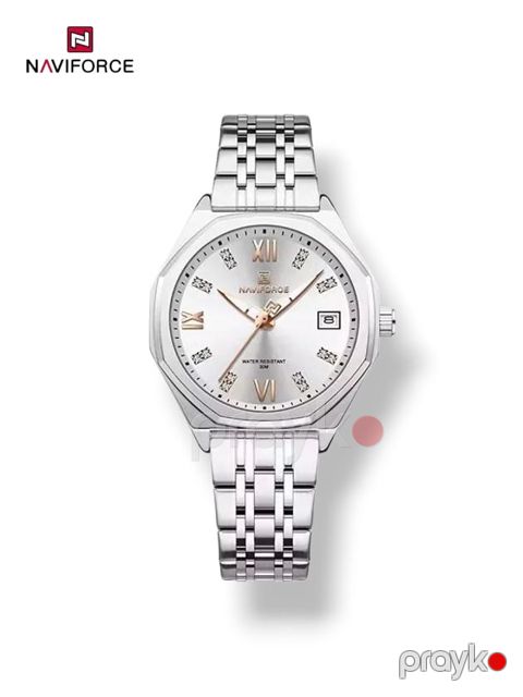 Qadın qol saatı Naviforce NF5052 Silver/White/Silver - 044STORE-NF5052SWS — Bakı