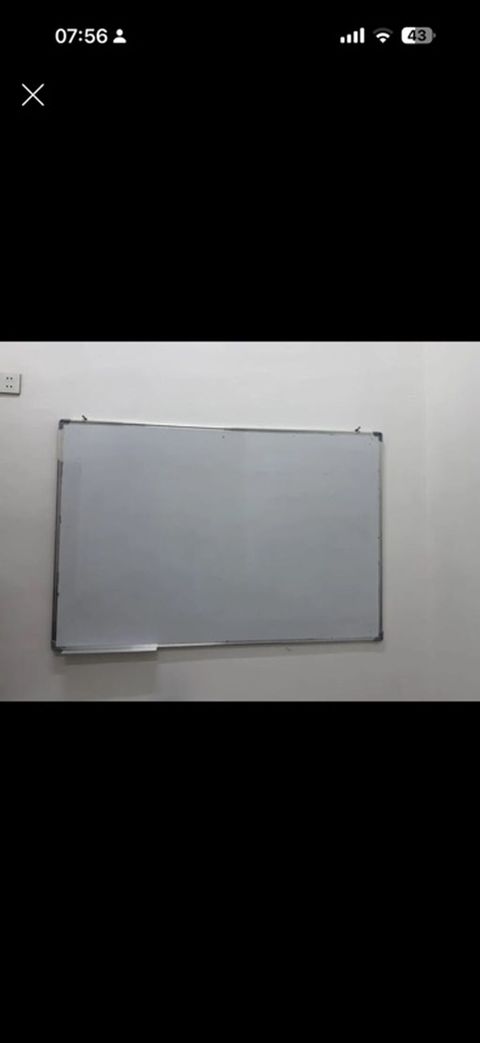 Ağ marker taxtası (whiteboard) - Divara quraşdırılan, alüminium — Bakı
