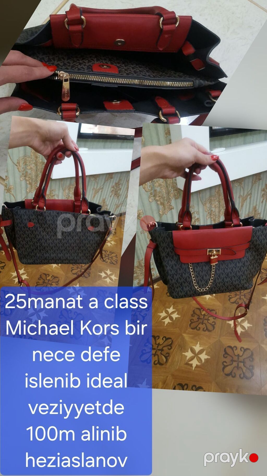Michael Kors bir nece defe taxilib sadece, etiketinde kodu ve s de var — Çantalar, çamadanlar, cüzdanlar, Bakı (5)