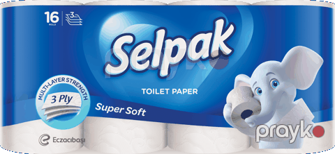 Tualet kağızı Selpak Super Soft, 3 qat, 16 rulon — Bakı