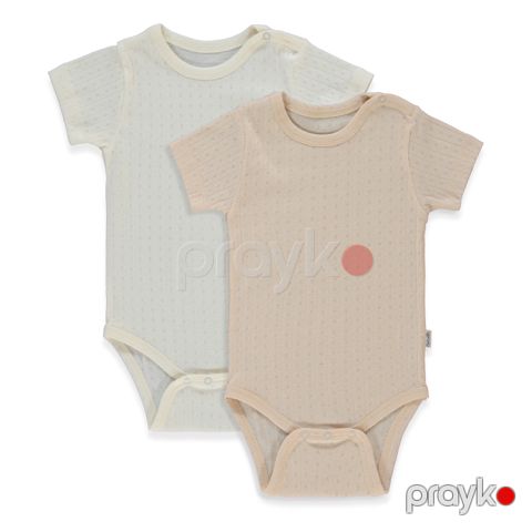 Bodi Bebetto Hər kəs üçün 9-12 ay Pambıq T4130 kisaqol 2li body — Bakı