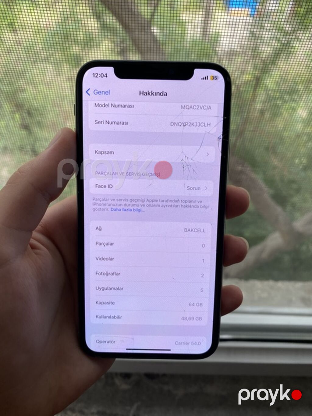 IPhone X, 64 GB, Gümüşü, Face ID — Apple iPhone, Bakı (3)