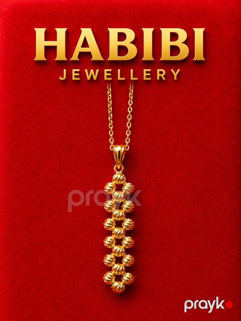 Kulonlu qızıl zəncir Habibi Jewellery HJ061 qızılı — Bakı