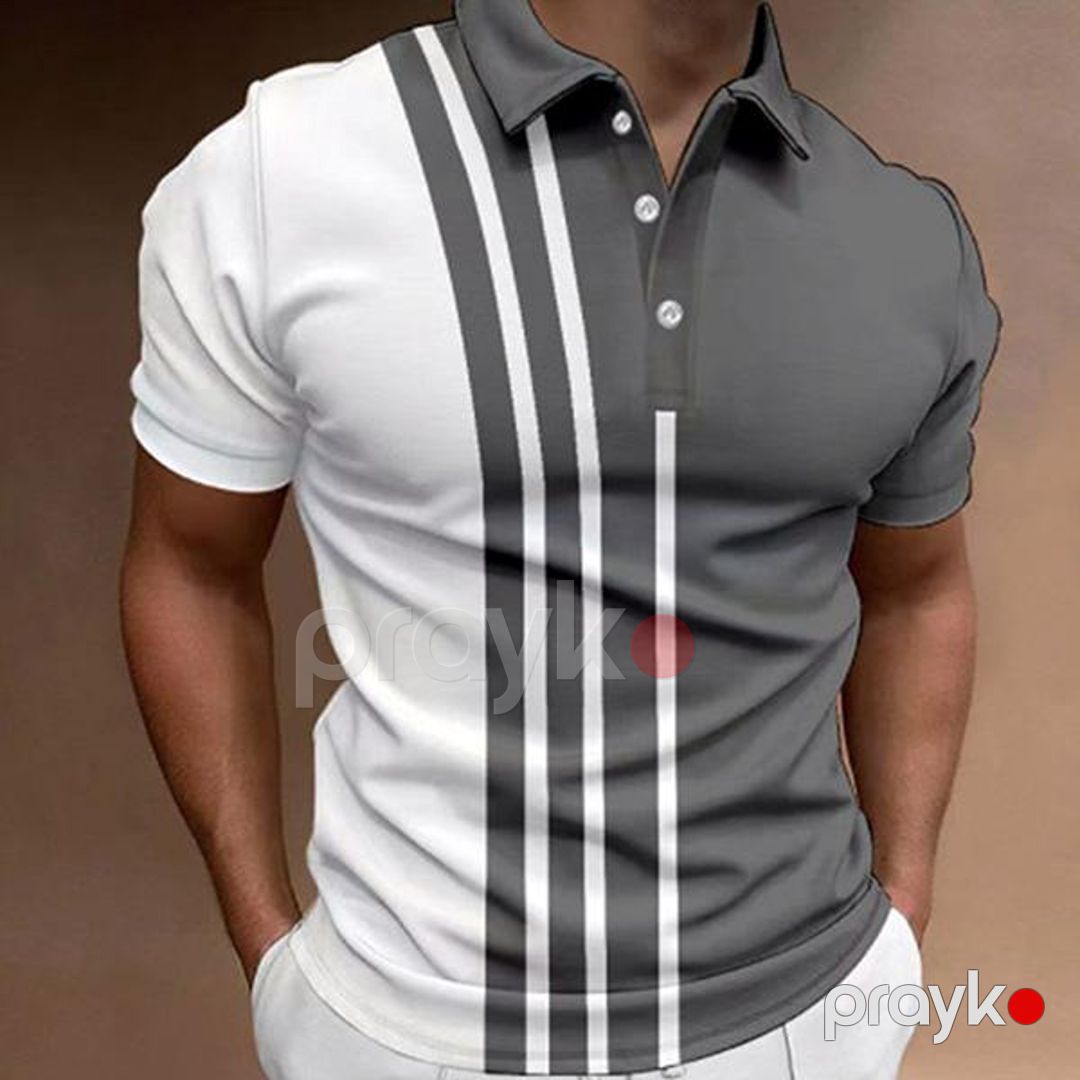 Kişilər üçün polo EB_1064, boz, polyester, ölçü XL — Mallar, Bakı (2)