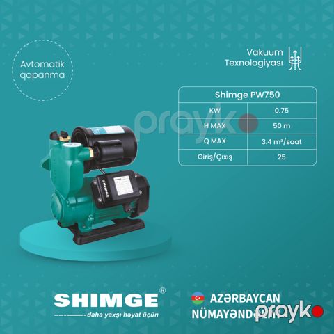 Elektrik nasos Shimge PW750_1151 — Bakı