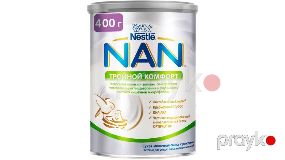 Quru südlü qatışıq Nestle Nan Üçqat Komfort 1, 400 q — Mallar, Bakı