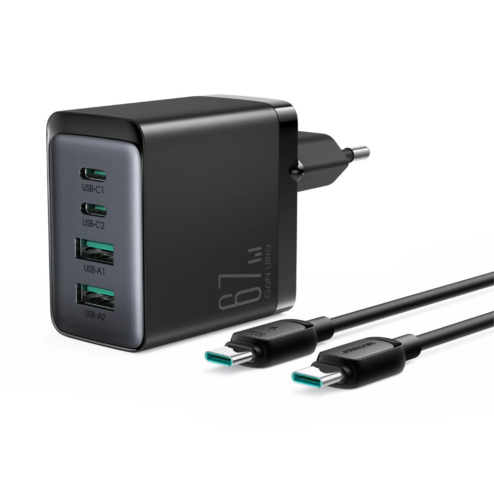 Joyroom 67W Gan Charger 4Ports+Cable Black / TCG02 — Şarj cihazları, Bakı (3)