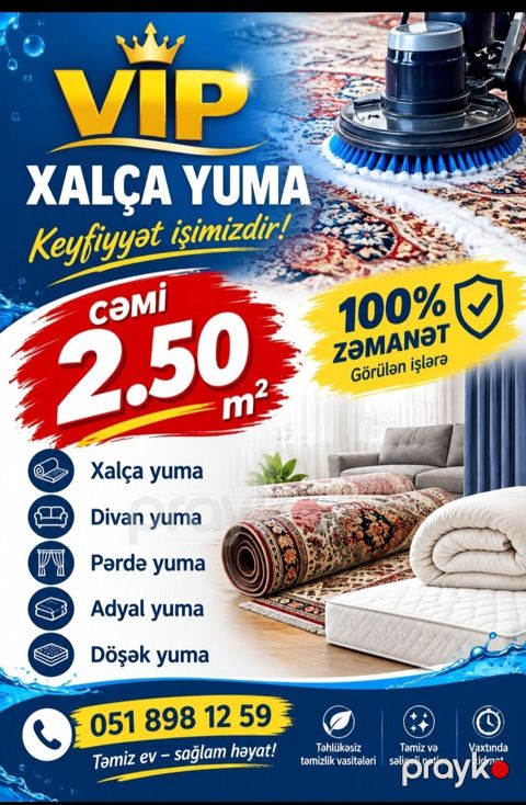 Xalçaların yuyulması Xalçalar — Bakı