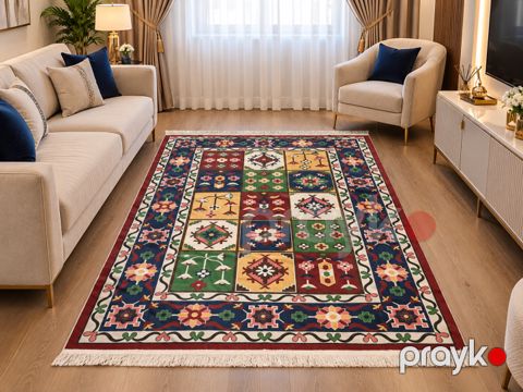 Xalça No Brand Kilim, düzbucaqlı, pambıq, universal — Bakı