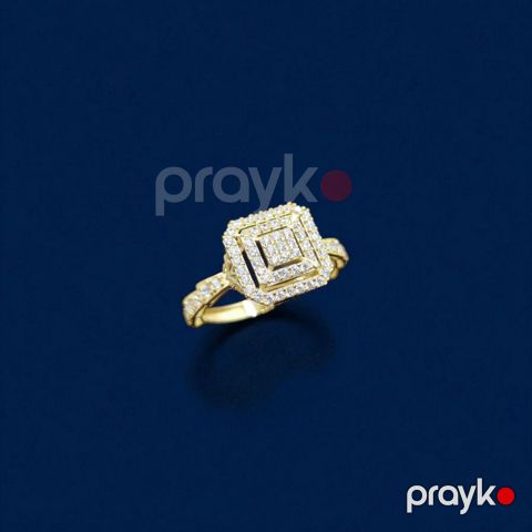 Üzük qadınlar üçün Azgold 10012, qızıl 585 əyar No Brand — Bakı