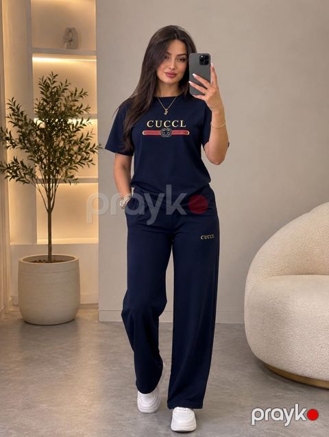 Qadınlar üçün şalvarlı dəst 2635632, qara, poliester/pambıq, ölçü XL — Bakı