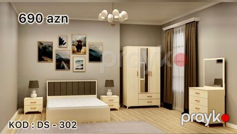 Yataq otağı dəsti – KOD: DS-302 Komplektin tərkibi: - İkinefərlik — Digah