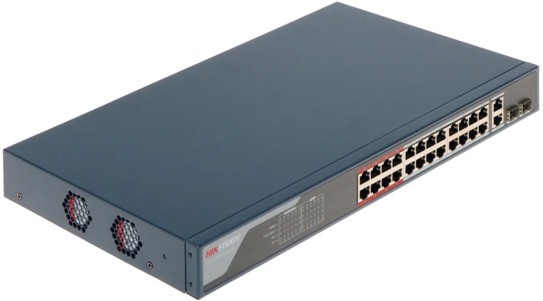 Hikvision DS-3E0326P-E(C) 24 Port PoE+ Switch — Şəbəkə və server avadanlığı, Bakı (3)