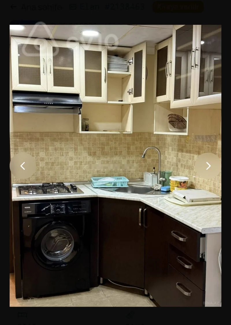 2 otaqlı mənzil, 55 m², Şərifzadə küç. 116 — kirayə — Mənzil, Bakı (9)