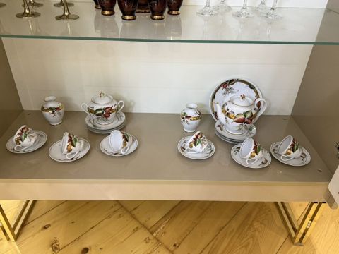 Çay dəsti, rəng - Ağ, Farfor, 6 nəfərlik — Gəncə