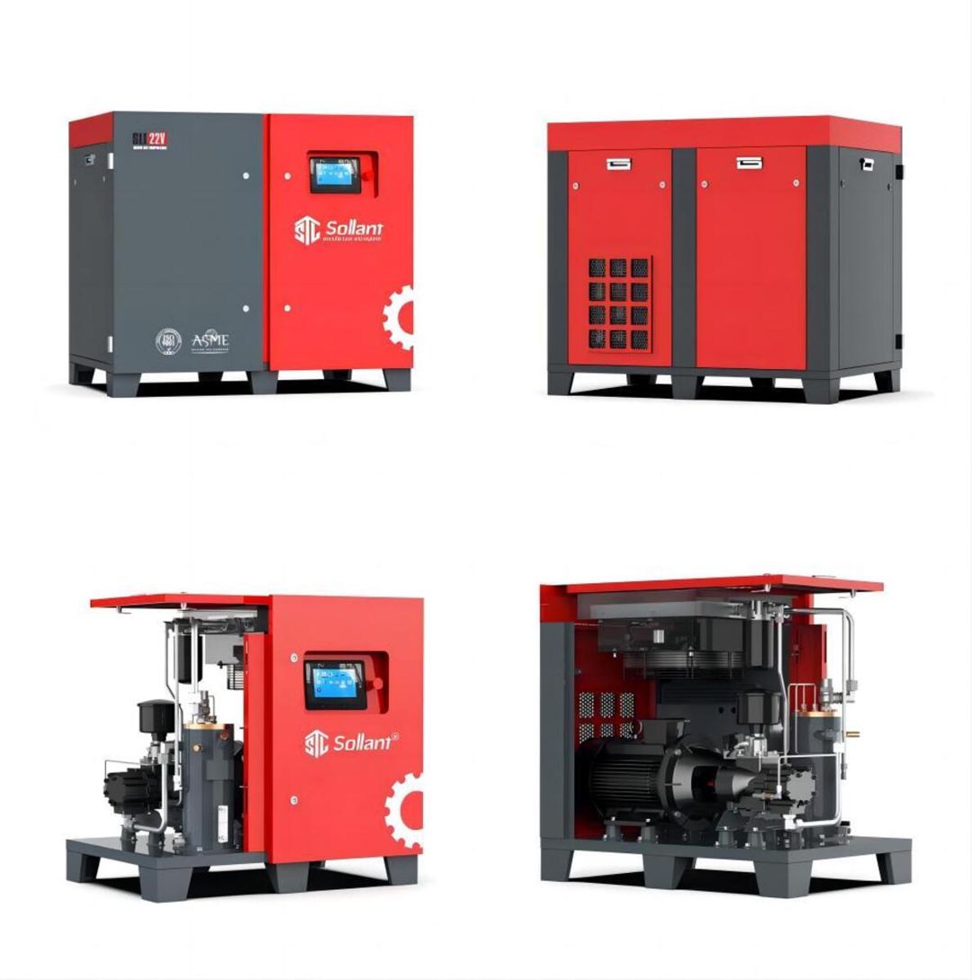 Hava kompressoru Sollant SLT-22F 22 kW / 30 HP — Hanbell AB 10 Bar 3200 L/dəq — Biznes və avadanlıq, Bakı